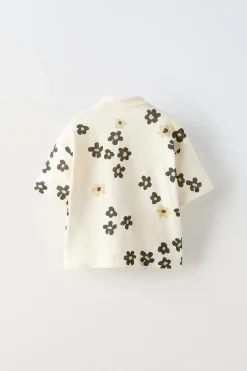 Niños ZARA 1½ - 6 Años·Camisas / Sobrecamisas|6 - 18 Meses·Camisetas<CAMISA FLORES
