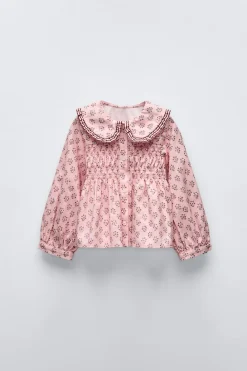 Niños ZARA 1½ - 6 Años·Camisas<CAMISA FLORES CUELLO