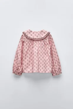 Niños ZARA 1½ - 6 Años·Camisas<CAMISA FLORES CUELLO