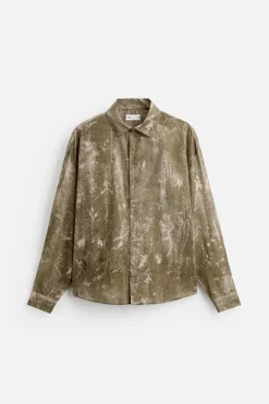 New CAMISA FLUÍDA TIE DYE Hombre Camisas