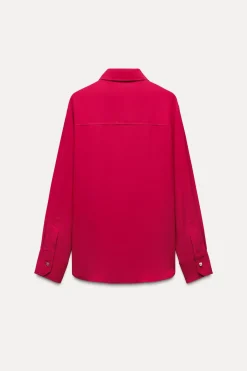 Sale CAMISA FLUIDA BOTÓN DORADO Mujer Camisas / Blusas