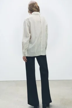 Sale CAMISA FLUIDA BOTONES ZW COLLECTION Mujer Camisas / Blusas