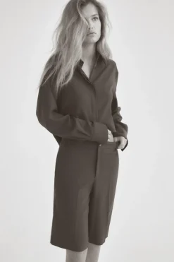 Outlet CAMISA FLUIDA CROP Mujer Camisas / Blusas