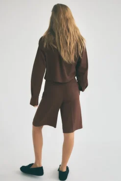 Outlet CAMISA FLUIDA CROP Mujer Camisas / Blusas