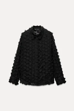 New CAMISA FLUIDA ESTRUCTURA FLORES Mujer Camisas / Blusas