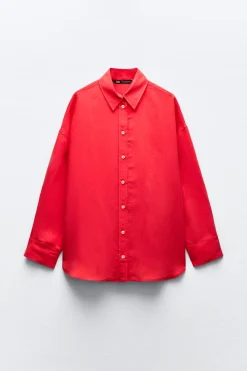 Clearance CAMISA FLUIDA OVERSIZE Mujer Camisas / Blusas