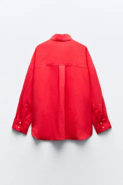 Clearance CAMISA FLUIDA OVERSIZE Mujer Camisas / Blusas