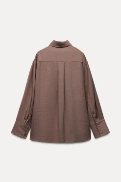 Sale CAMISA FLUIDA OVERSIZE Mujer Camisas / Blusas