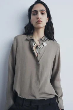 Outlet CAMISA FLUIDA ZW COLLECTION Mujer Camisas / Blusas