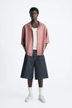 Discount CAMISA JACQUARD BORDADO Hombre Camisas