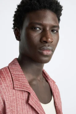 Discount CAMISA JACQUARD BORDADO Hombre Camisas