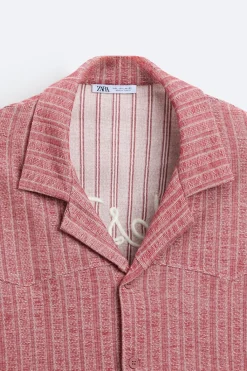 Discount CAMISA JACQUARD BORDADO Hombre Camisas