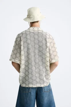 Discount CAMISA JACQUARD CALADOS Hombre Camisas