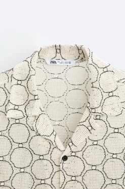 Discount CAMISA JACQUARD CALADOS Hombre Camisas