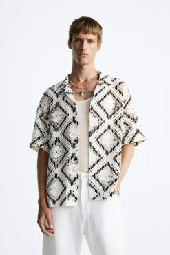 Best CAMISA JACQUARD CALADOS Hombre Camisas