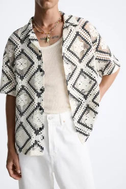 Best CAMISA JACQUARD CALADOS Hombre Camisas