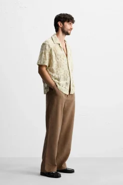 Hot CAMISA JACQUARD FLORAL Hombre Camisas