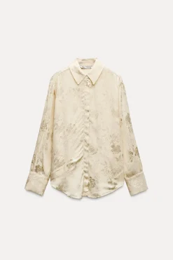 Outlet CAMISA JACQUARD FLORES Mujer Camisas / Blusas