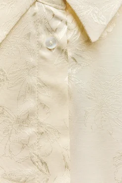 Outlet CAMISA JACQUARD FLORES Mujer Camisas / Blusas