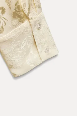 Outlet CAMISA JACQUARD FLORES Mujer Camisas / Blusas