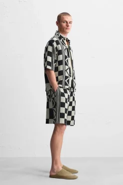 Fashion CAMISA JACQUARD GEOMETRICO Hombre Camisas