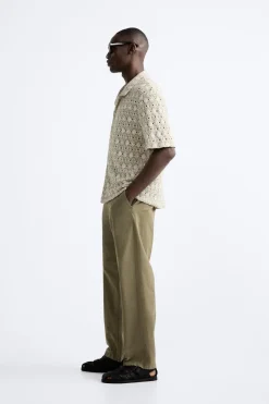 Outlet CAMISA JACQUARD GEOMÉTRICO Hombre Camisas