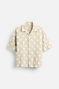 Clearance CAMISA JACQUARD GEOMÉTRICO Hombre Camisas