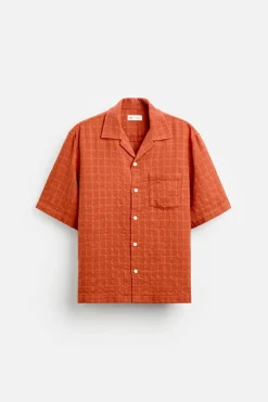 Online CAMISA JACQUARD GEOMÉTRICO Hombre Camisas