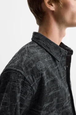 Hot CAMISA JACQUARD OVERDYED Hombre Camisas