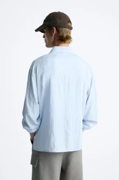 Sale CAMISA JACQUARD RAYAS Hombre Camisas