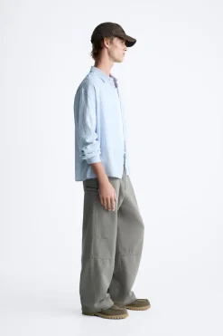 Sale CAMISA JACQUARD RAYAS Hombre Camisas