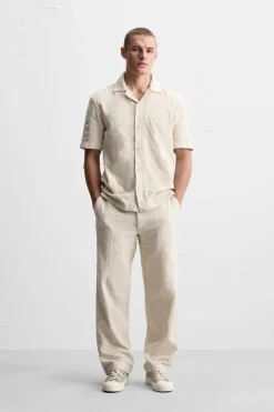 Sale CAMISA JACQUARD RAYAS Hombre Camisas