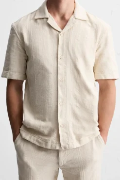 Sale CAMISA JACQUARD RAYAS Hombre Camisas