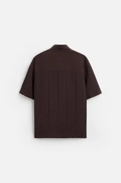 New CAMISA JACQUARD RAYAS Hombre Camisas