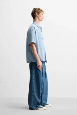 New CAMISA JACQUARD RELIEVES Hombre Camisas