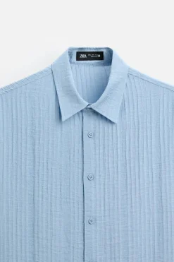 New CAMISA JACQUARD RELIEVES Hombre Camisas