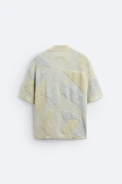 Hot CAMISA JACQUARD TOALLA Hombre Jerséis / Chaquetas