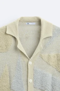 Hot CAMISA JACQUARD TOALLA Hombre Jerséis / Chaquetas