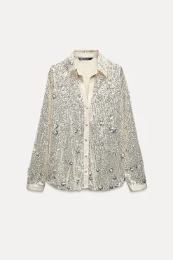 Clearance CAMISA LENTEJUELAS Mujer Camisas / Blusas