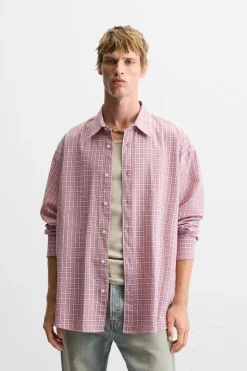 New CAMISA LIGERA CUADROS Hombre Camisas