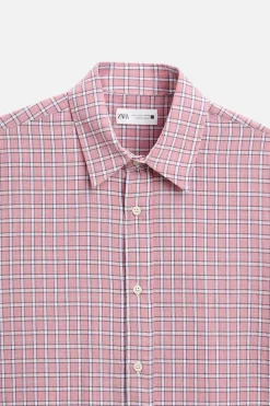 New CAMISA LIGERA CUADROS Hombre Camisas