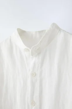 Niños ZARA 6 - 14 Años·Camisas / Sobrecamisas<CAMISA LINO