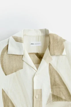 Fashion CAMISA LINO - VISCOSA ESTAMPADO Hombre Camisas