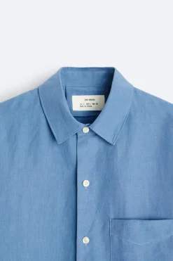 Outlet CAMISA LINO -SEDA Hombre Camisas