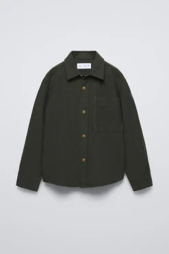 Niños ZARA 6 - 14 Años·Camisas / Sobrecamisas<CAMISA LISA FRANELA