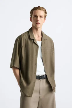 Sale CAMISA LYOCELL - LINO Hombre Camisas