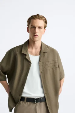 Sale CAMISA LYOCELL - LINO Hombre Camisas