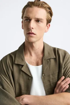 Sale CAMISA LYOCELL - LINO Hombre Camisas