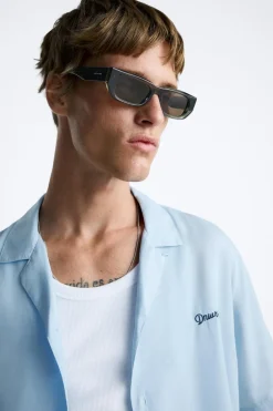 Sale CAMISA LYOCELL BORDADO Hombre Camisas