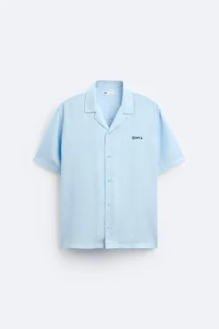 Sale CAMISA LYOCELL BORDADO Hombre Camisas